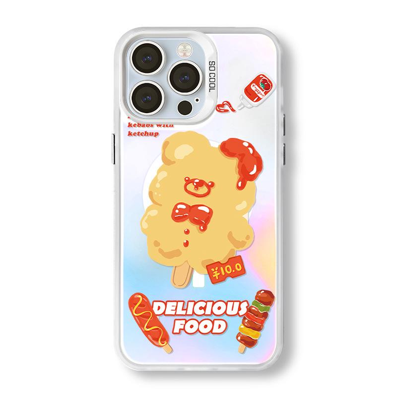 

Zhitai Magnetic Frosted Laser iPhone Case for 12-15 Models with Stand iPhone 13 Pro