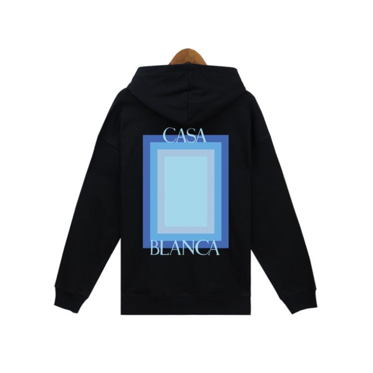 Unisex Trendy European & American Loopback Hooded Sweatshirts - Autumn/Winter, Featuring Loose Casablanca Style