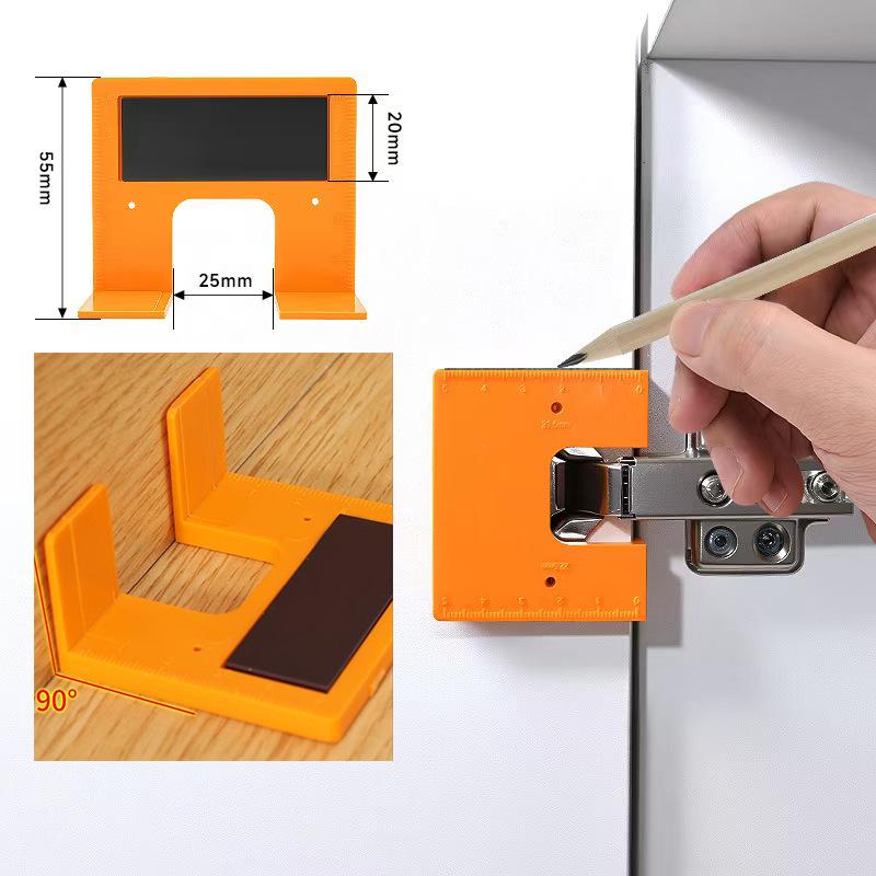 Second Gen Hinge Installation Aid: 2mm Door Gap Locator Tool for Quick Whole House Renovation
