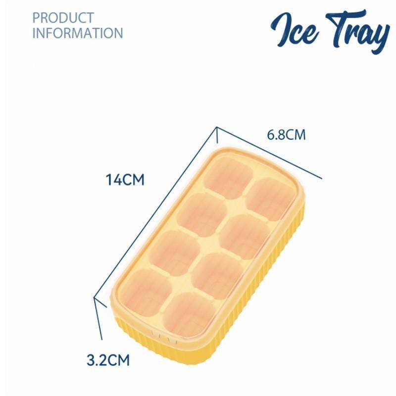 1Pcs Ice Block Mold Frozen Silicone Ice Cube with Cover Stackable DIY Homemade Popsicle Molds For Freezer