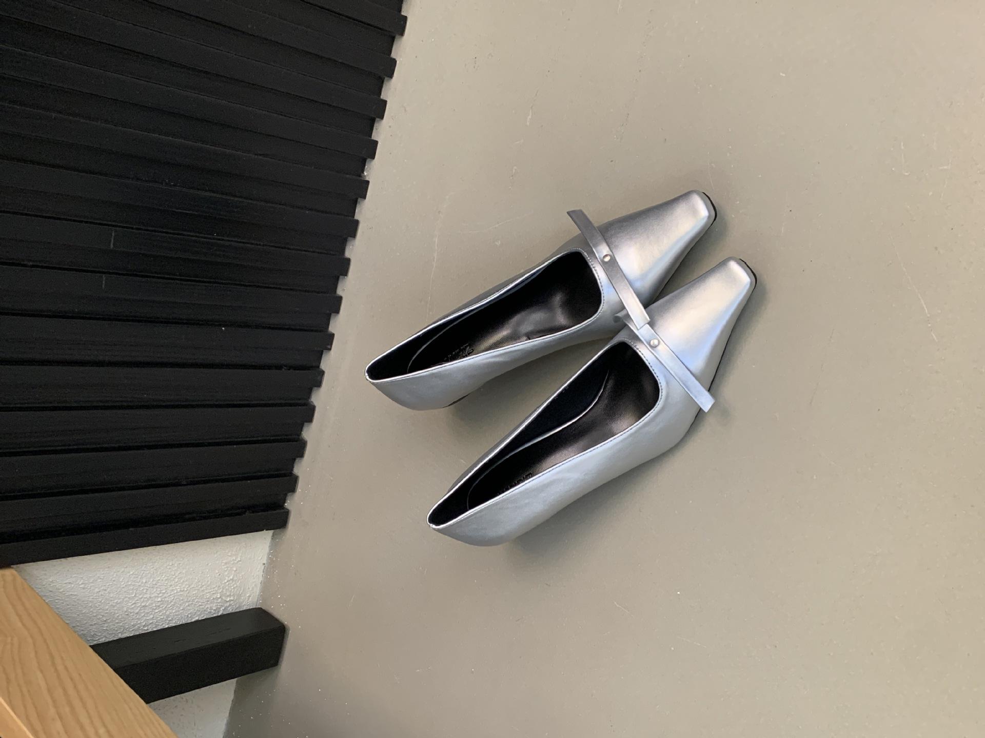 Women s Square Toe Bowknot Spring Pumps - Fashionable Footwear 35