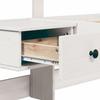 Bed Frame with Headboard White 120 x 190 cm Solid Pine Wood
