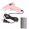 Heißklebepistole Schnelles Vorheizen 20W Mini-Heißschmelzklebepistole mit 30 Klebestiften für Kinder DIY Basteln 110‑240V US-Stecker