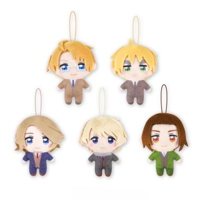 8cm Hetalia Axis Powers Mini Plush Doll Feliciano Vargas Alfred F. Jones Ludwig Beilschmidt Stuffed Toy Cosplay For Anime Fans