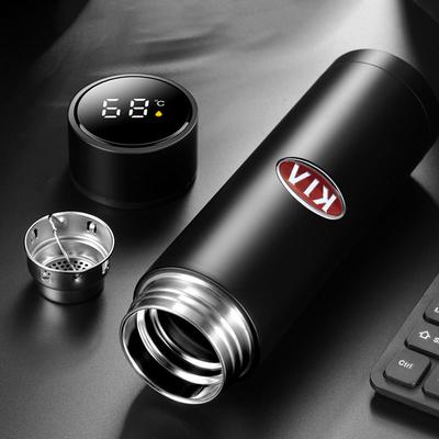 1Pcs Car Smart Thermos Bottle With Temperature Display Coffee Cup For Ceed Rio Sportage R K3 K4 K5 K6 K7 K8 Ceed Sorento Cerato Optima