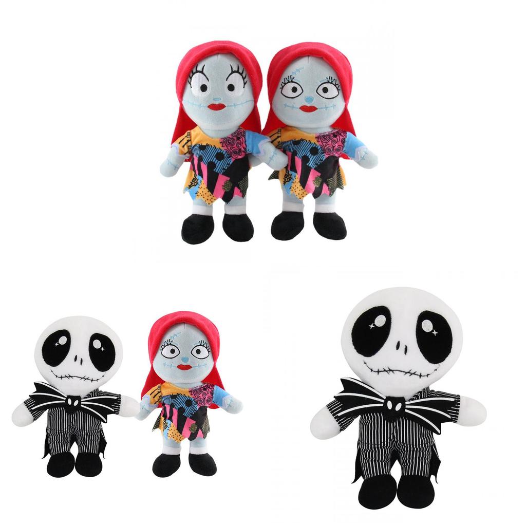 The Nightmare Before Christmas Jack Skellington Plush Toy With Crystal Soft Fabric For Holiday Decor