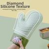 2Pcs Thickened Silicone Insulation Gloves Cartoon Bear Heat Resistant Kitchen Hand Clamps Stain-resistant Waterproof