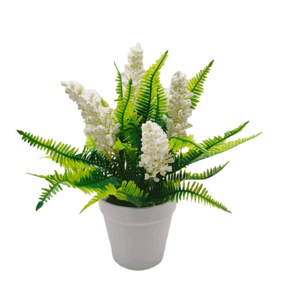 Plastic Artificial Lavender Bonsai Multicolor Faux Lavender Flower Potted Plant Home Decoration