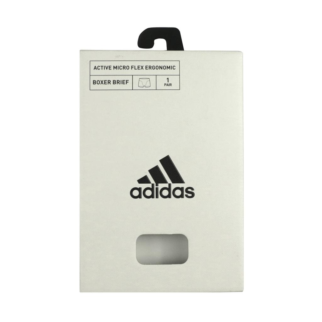 Adidas Logo Print Comfortable Stretch Breathable Boxer Briefs Men Underwear Gray Purple 4A5M03-804