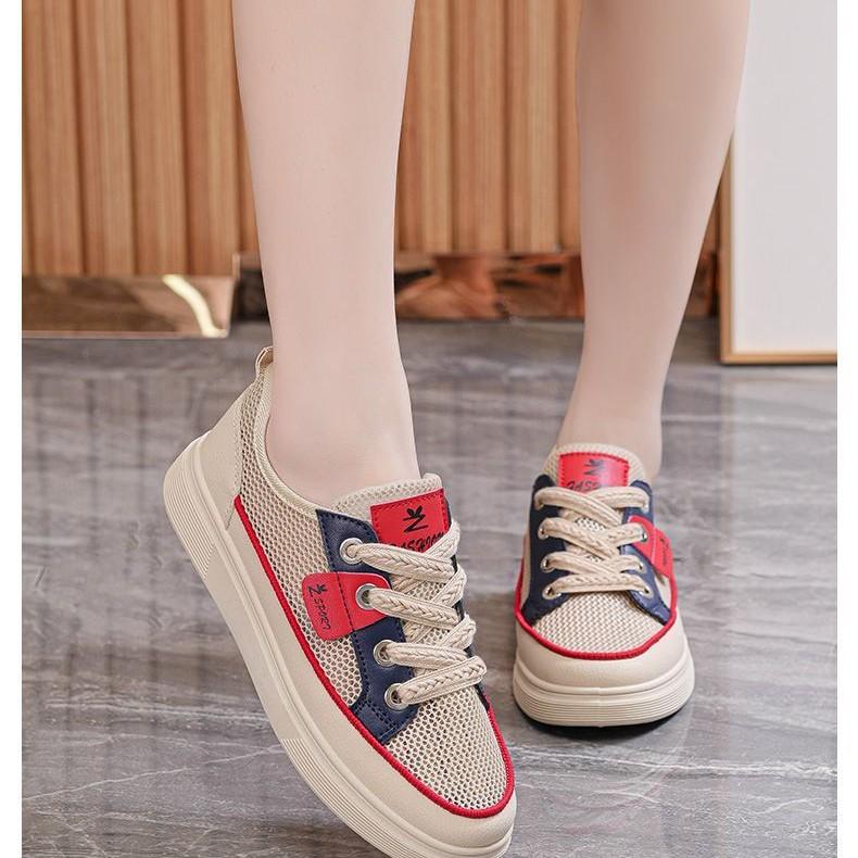 shoes increase in height in spring and autumn, versatile little white shoes, soft leather increases in height, sports thick-soled women's shoes