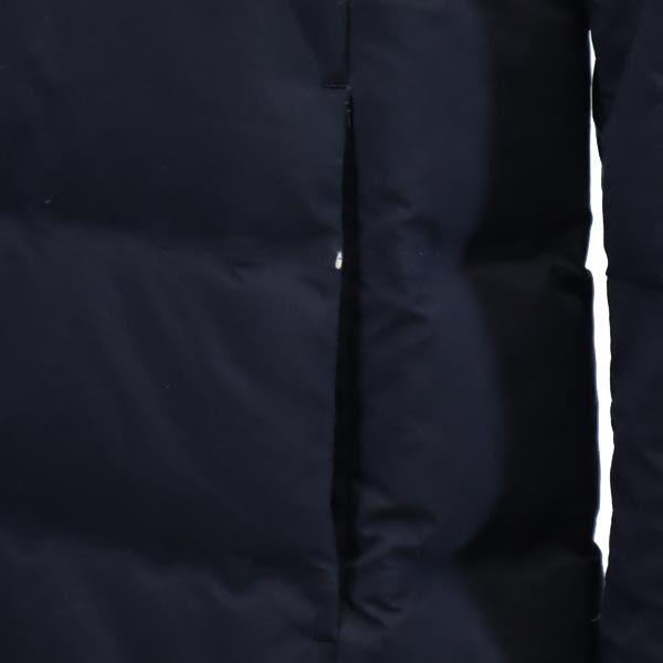 UNIQLO Long sleeve seamless down coat L Navy system hood Women Used