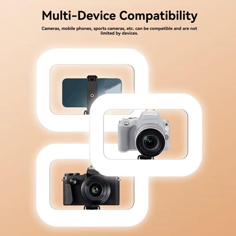 Akumulatorowa lampa pierścieniowa LED do selfie z regulowaną jasnością do telefonu, nagrywania wideo, transmisji na żywo, makijażu, fotografii, biurkowa lampa wypełniająca