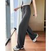 Women's Summer Petite Straight Wide-Leg Casual Pants