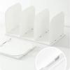 Desktop Book Sorter Organizers 3 Section Bookend for Shelf Space Saving Book End Magazine Stand for Magazine Notebook