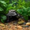 Vintage Temple Aquarium Hideout, 3D Printed Fish Tank Cave Tunnel, Under Gravel Fish Tunnel for Shrimp Corydoras Pleco
