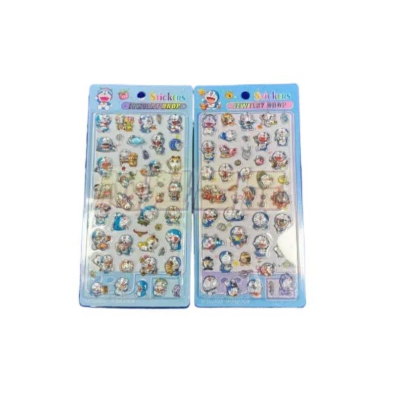 New 2/4Pc Kawaii Blue Angel 3D Crystal Embossed Stickers Children'S Handbook Diy Mobile Phone Case Decoration Stickers Toy Gifts