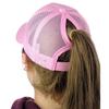 Fashion Women Ponytail Baseball Cap Snapback Hat Messy Bun Mesh Hat Sport Sun Hat