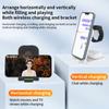 3 In 1 Foldable Wireless Charger Stand For iPhone 16 15 14 13 12 IWatch 1-9 AirPods 3/2 Fast Charging Station Phone Mount Holder