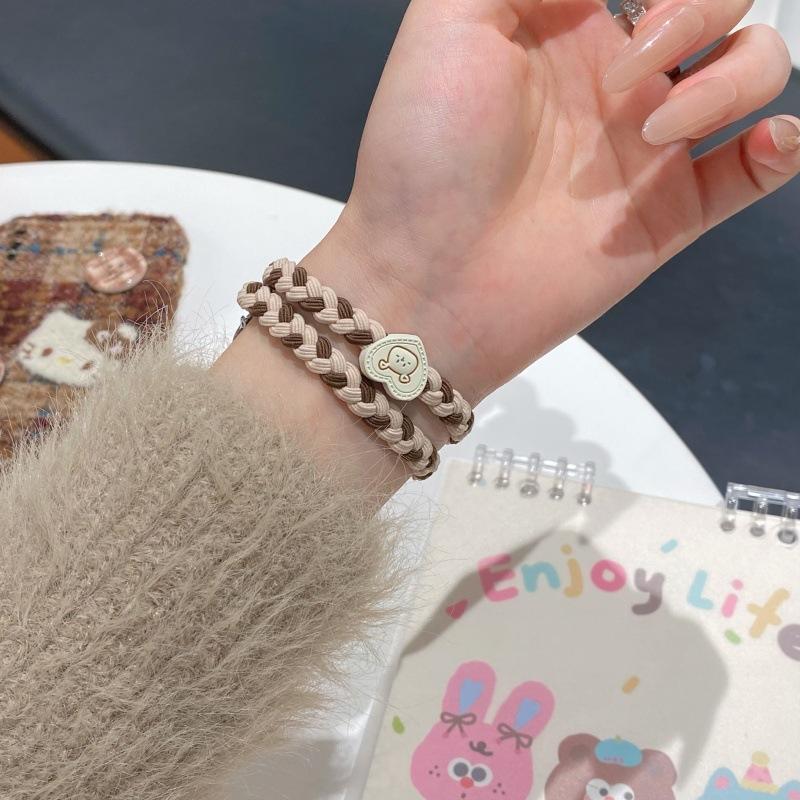 

Apple Watch Для Apple Watch 10-го Покоління Милий Мультяшний Подвійний Плетений Шнур Ремінець iWatch987Se Для Жінок (1/2/3 generation 42mm)/44/45/46/49mm universal