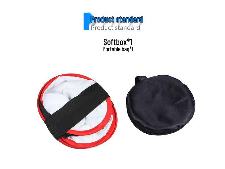 LED Softbox with Red/Black Honeycomb Edge for Portrait Photography