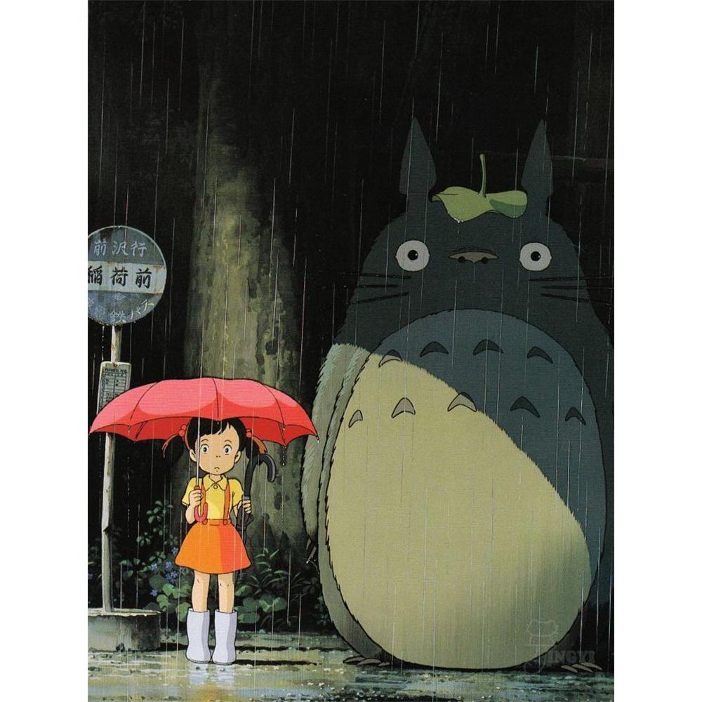 The Cartoon Animal Totoro Diamond Painting Japanese Anime 5D Diamond Embroidery Cross Stitch Handmade Art Gift Home Decor