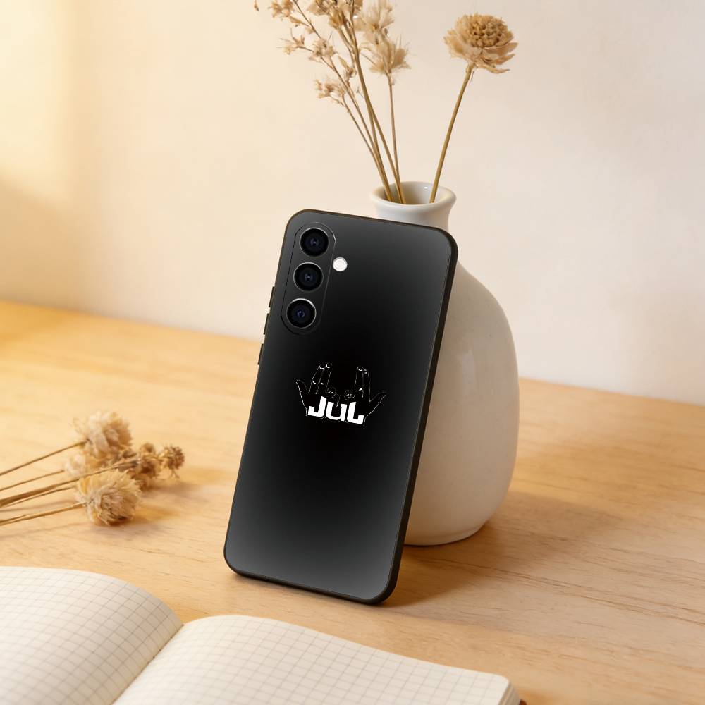 

Rapper J-JuL Phone Case Black Silicone Soft For Samsung Galaxy A73,A72,A71,A70,A53,A52,A51 Samsung a20s