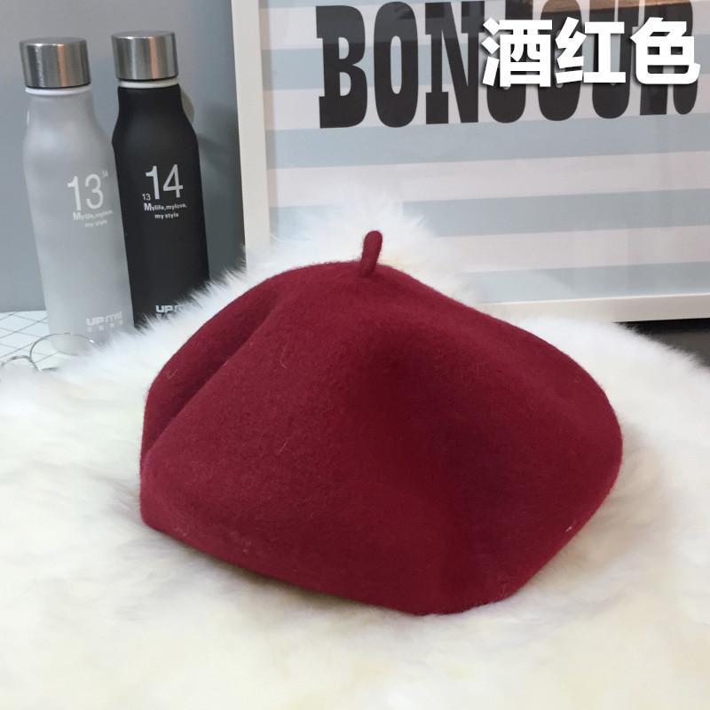 Warm Wool Soft Beret For Women Autumn Winter Fashion Trendy Hat Beret