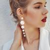 Best Selling Wild Fashion Simple Pearl Bean Earrings Women Girls Earrings Jewelry Crystal Earrings Brincos