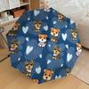 1PC Puppy Pattern Umbrella-8-Rib Reinforced Portable Folding Travel Suitable for All Seasons Outdoor Daily Use Is an Ideal Choice -F333