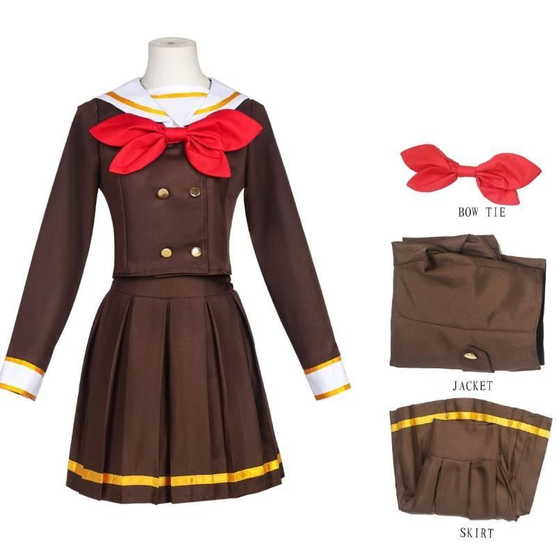 

Vibrant Yellow Cosplay Outfit Inspired By High Sakurani Polyester Fabric Multiple Sizes Available XXXL