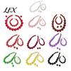 Faux Pearl Earrings Necklace 3Pcs/Set Imitation Pearls Jewelry Set, Adjustable Length Choker with Ear Studs And Bracelet, Set for Weddings Banquets