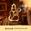 LED Christmas Decorative Lights: Snowman, Tree, Bells, Star, Window Suction Cup Holiday Set