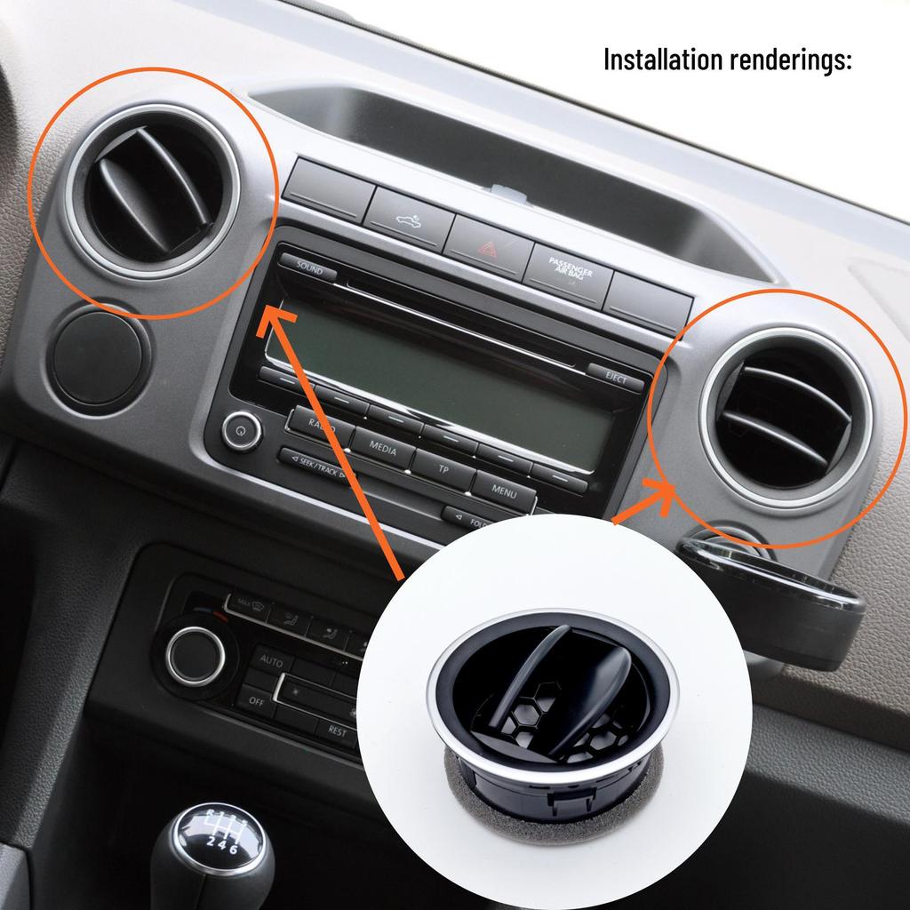 Air Conditioning Vent for Volkswagen Amarok Pickup Truck, Part 2H0819703F