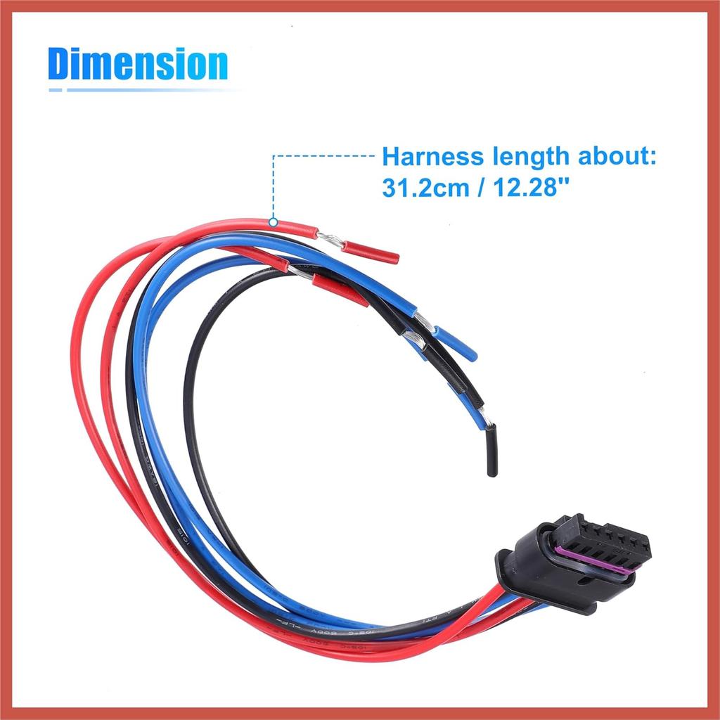 ACROPIX Tail Light Wiring Harness for Mini Cooper F55 F56 F57 Tail Lamp Connector Harness Bulb Socket Harness Connector 63217361305 Tail Light Wire