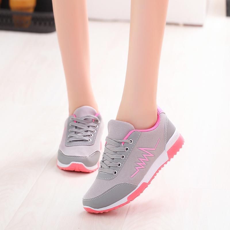 Damen Keilschuhe Neue Mesh Damen Schuhe Luxus Designer Schnürschuhe Rot Schwarz Damen Sneaker Lässig Chaussures Femme Basket Femme