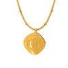 French Relief Portrait Fashion Commuter Necklace Non-Fading Non-Fading Versatile Jewelry Geometric Personalized Collarbone Chain