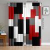 Geometric Checkered Color Block design/Printed curtains-Polyester-suitablefor Bedroom, Living Room, Study Private Curtains,