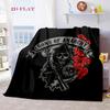 Reaper's Rebellion: Sons Anarchy Blanket Suitable for All Seasons Soft and Comfortable Office Rest Blanket Sheet Digital Printing