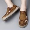 Heren Sandalen Zomer Comfortabel Man Casual Schoenen Mode Slippers Handgemaakt Ademend Lopen Rijden Voetbovenkleding