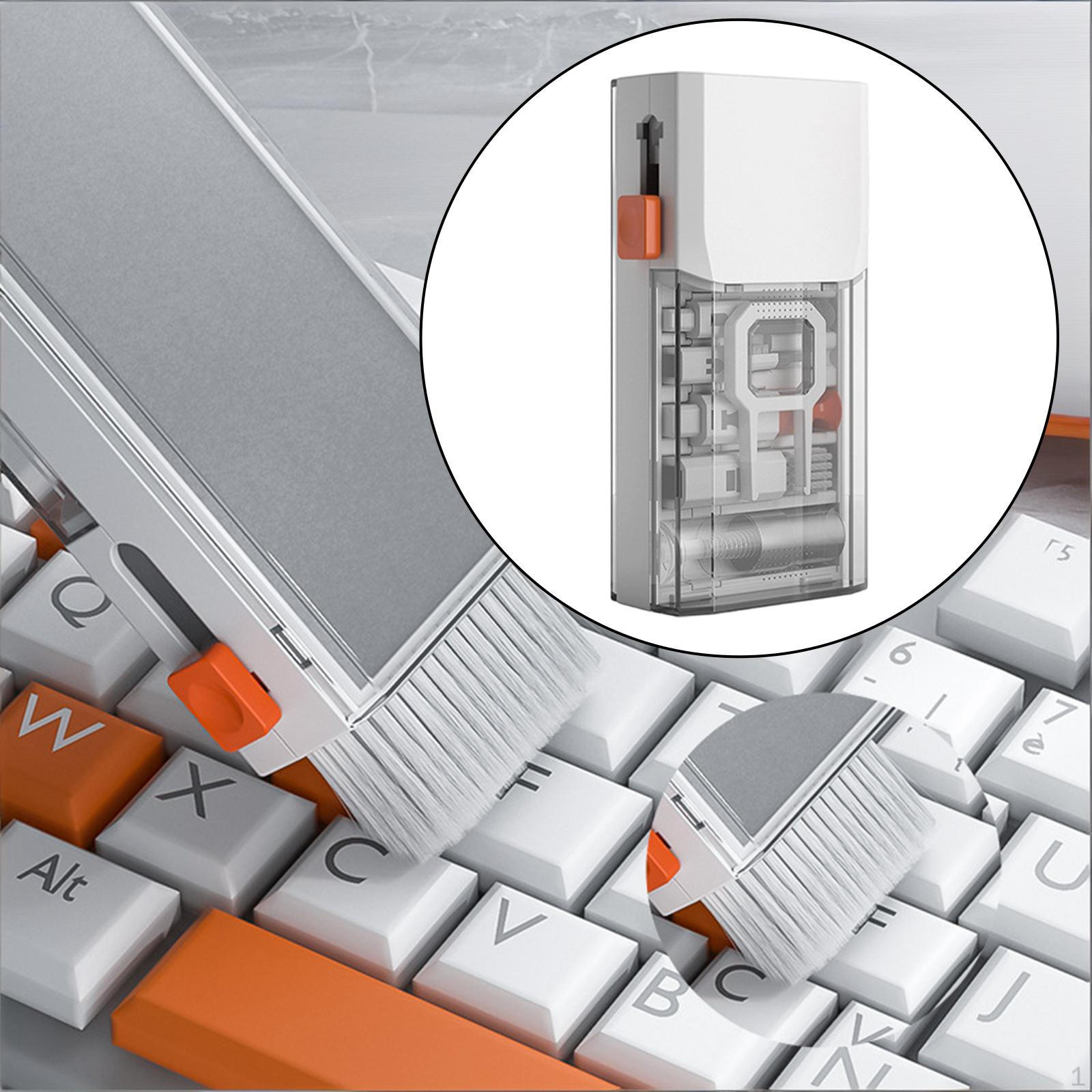 8 in 1 Keyboard Cleaning Kit Electronics Brush Tool Multifunctional Easy to Use Earphone Cleaner for