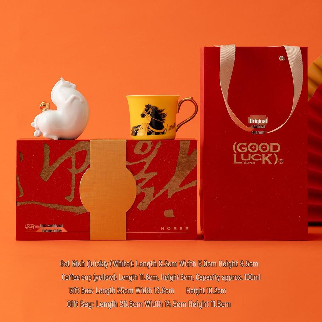 2026 Year of the Horse Zodiac Figurine: Auspicious Mascot for New Year Celebrations and Creative Gifts.