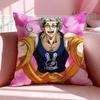 Anime R-Record Of Ragnarok Cushion Cover Breathable Linen Pillowcase Summer Odorless Eco-Friendly Invisible Zipper Washable