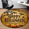 1pc Halloween Pumpkins Office Round Area Rug, Under Office Chairs Bedroom Living Room Home Decor, Room Deco