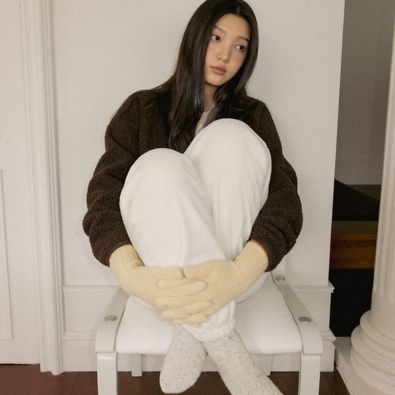 ANDNEEDS Combi Cashmere Gloves (butter)