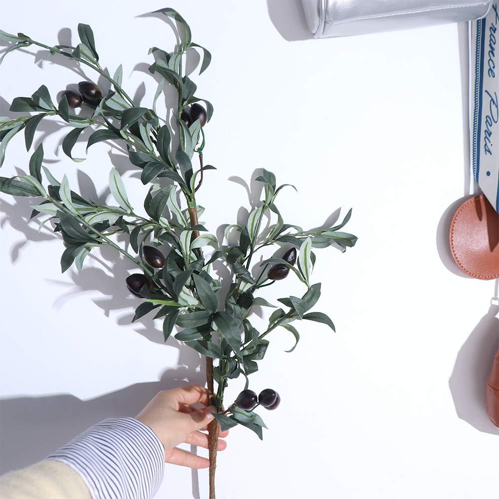

Elegant Simulated Olive Leaf Plant Handmade Fake Olive Tree Christmas Decor зелений