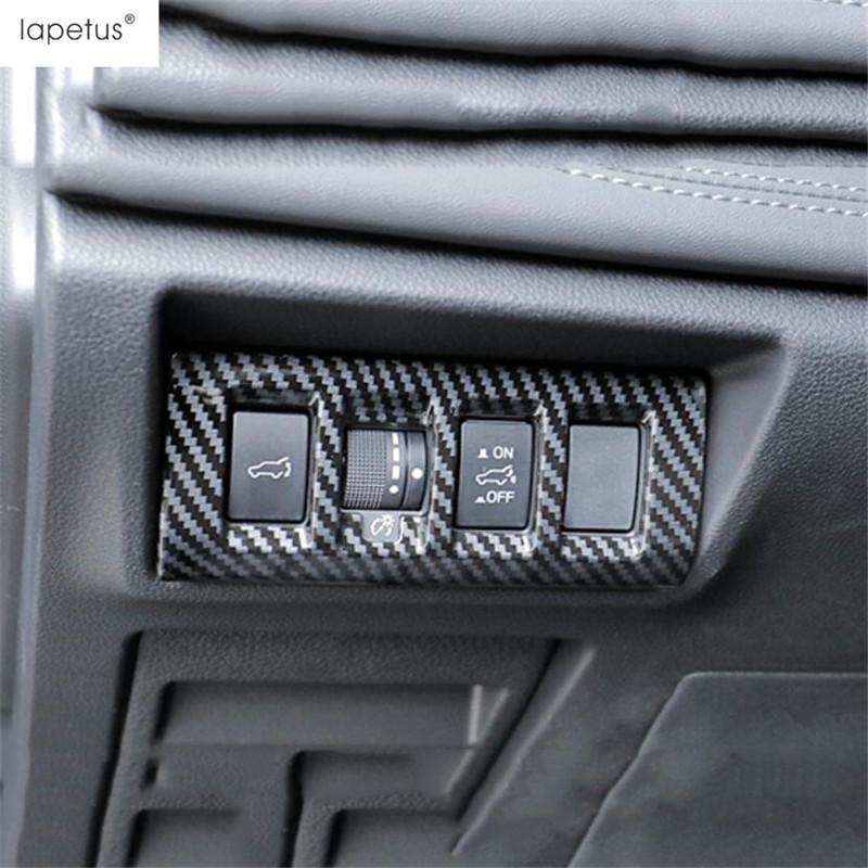 For Subaru Outback   Head Lamp Steering Wheel Gear Water Cup Holder Gear Shift Panel Cover Trim Carbon Fiber Accessories