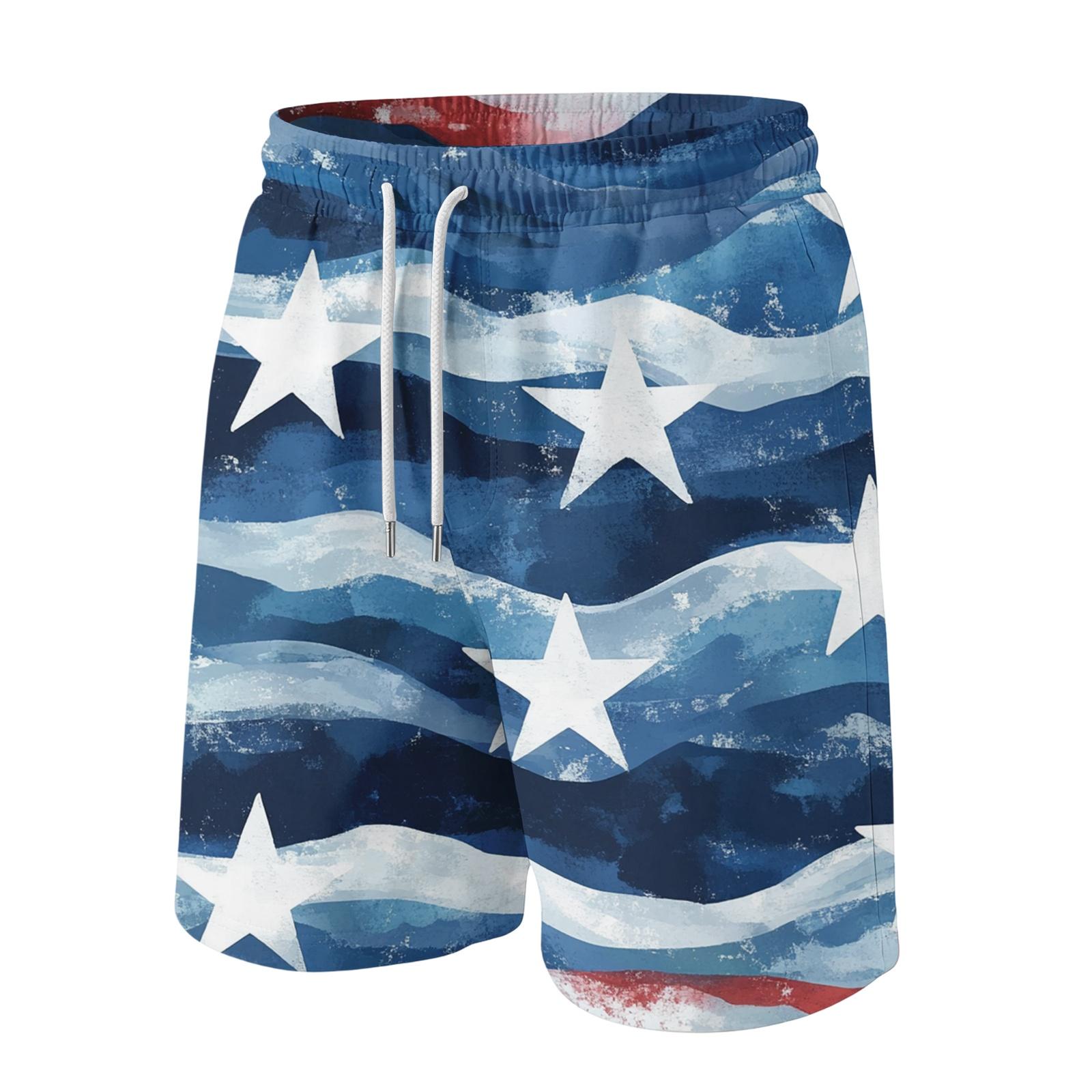

Men s Casual Drawstring Waist Shorts Lightweight Breathable Fabric Relaxed Fit Summer Outdoor Wear Elastic Waistband XXL