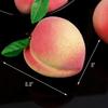 Happy Trees 12pcs Artificial Peach Simulation Fruit for Home Kitchen Table Cabinet Party Décor Photography Props Food