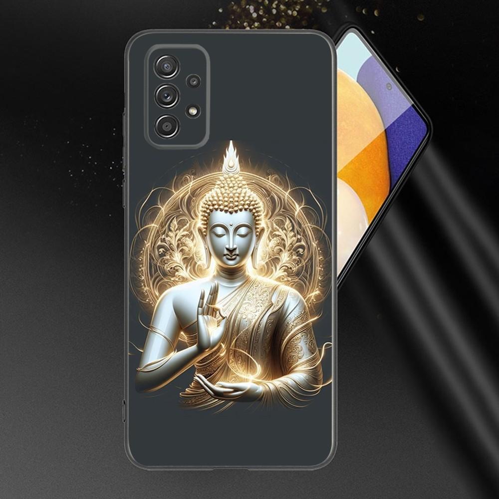Lord Buddha Phone Case For Samsung Galaxy A13,A21s,A22,A31,A32,A52,A53,A71,A80,A91 Soft Black Phone Cover