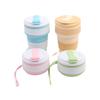 350ML Portable Silicone Folding Cup – Durable, High-Temperature Resistant, with Climbing Rope for Outdoor Travel and Home Use